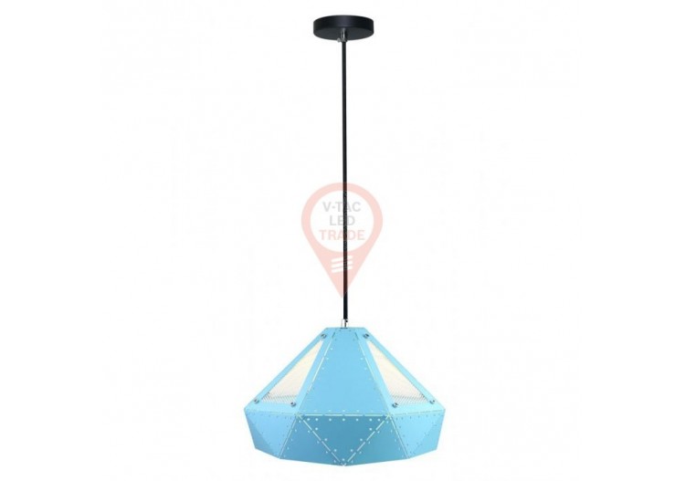 Suspension Pastel Prisme Bleu 310 x 180 mm