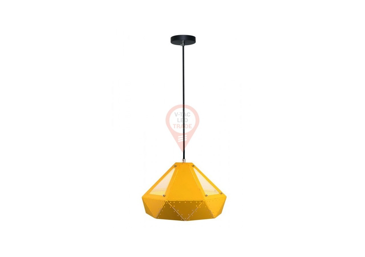 Suspension Pastel Prisme Jaune 310 x 180 mm