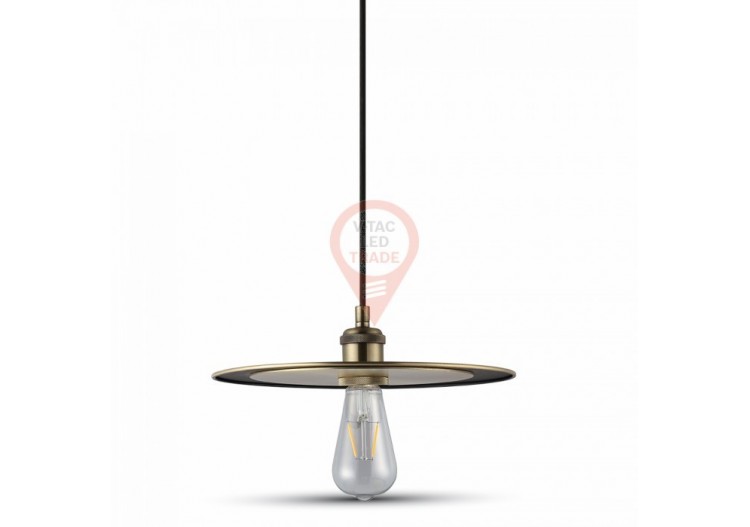 Suspension en métal doré mat