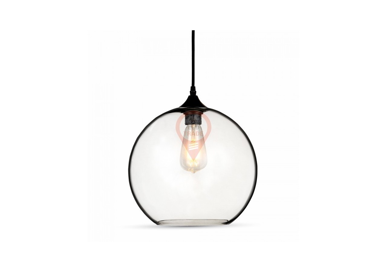 Suspension Globe Verre Transparent Ф300mm