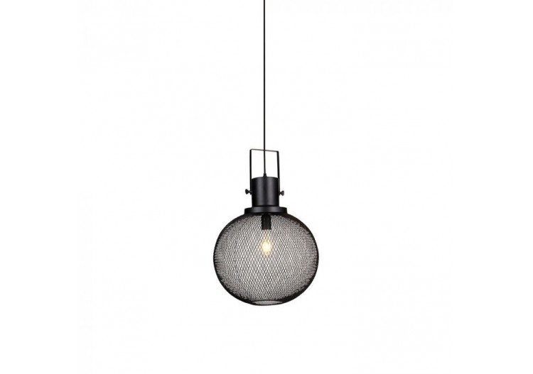 Suspension Globe en Métal Noir