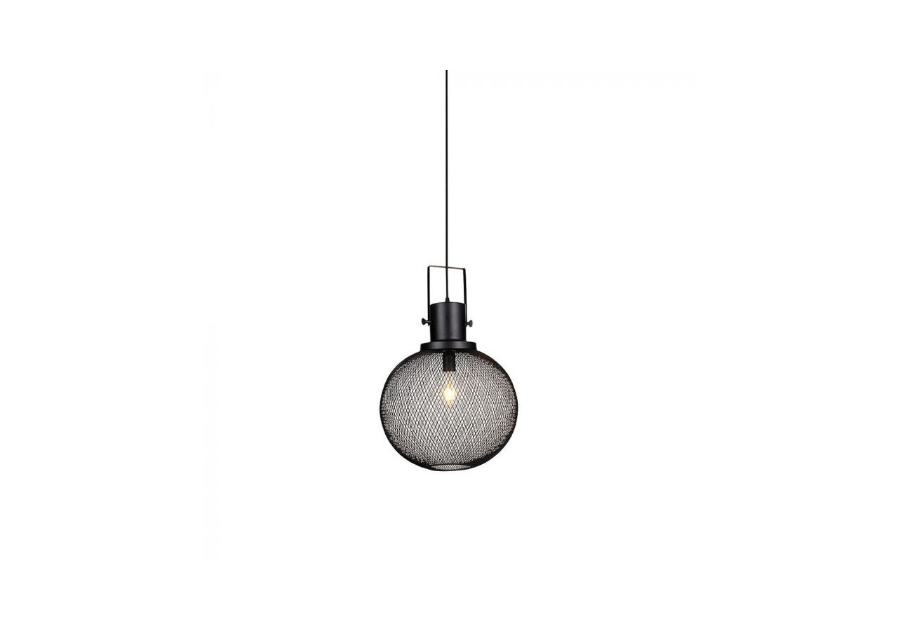 Suspension Globe en Métal Noir