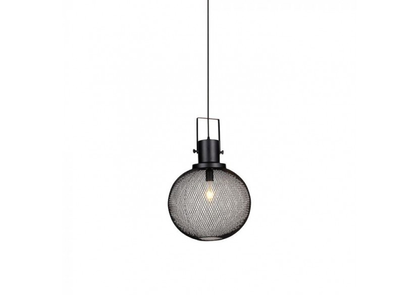 Suspension Globe en Métal Noir