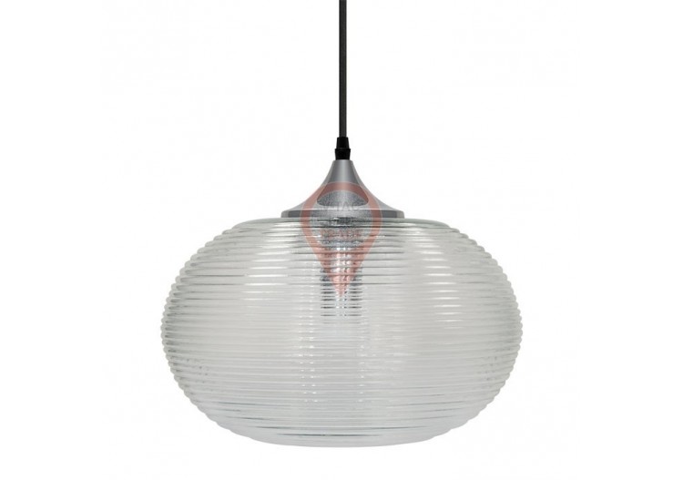 Luminaire suspendu en verre taillé au diamant transparent Ф350mm