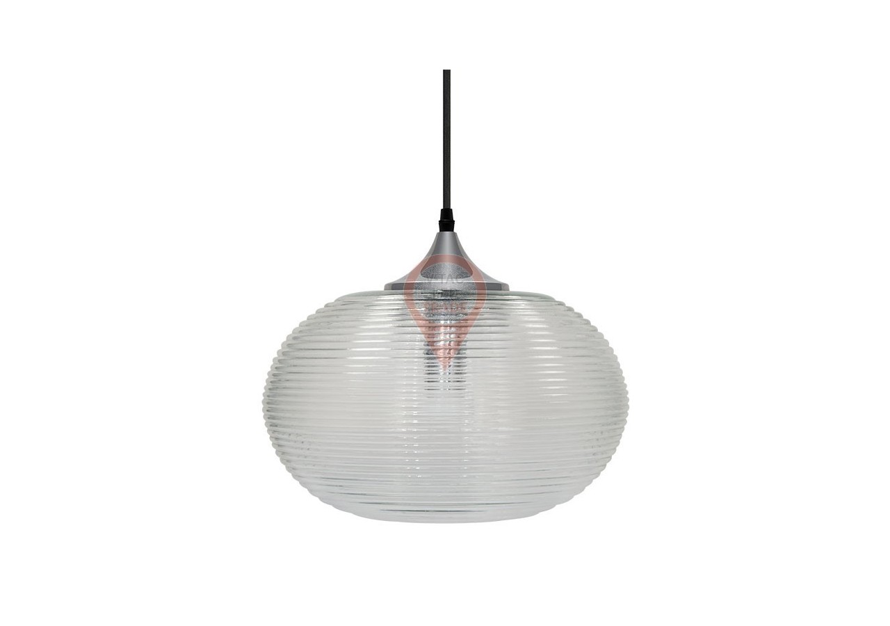 Luminaire suspendu en verre taillé au diamant transparent Ф350mm