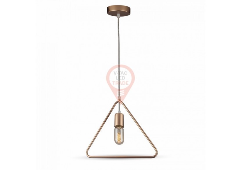 Suspension Géométrique Champagne Or Triangle Simple