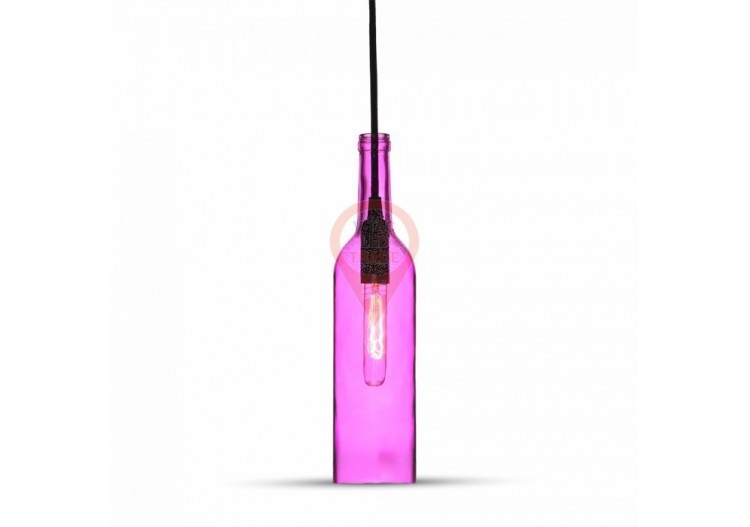 Lampe à Suspension Bouteille Rose