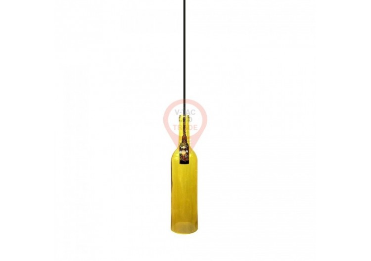 Suspension Bouteille Jaune