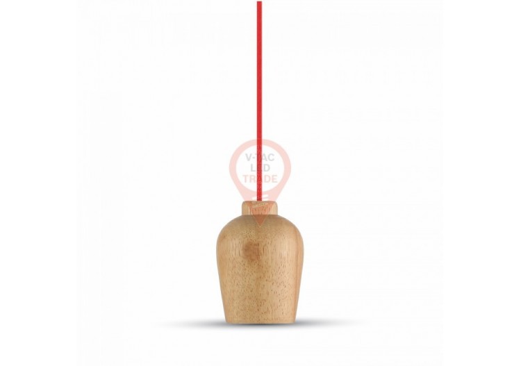 Suspension en Bois Fil Rouge