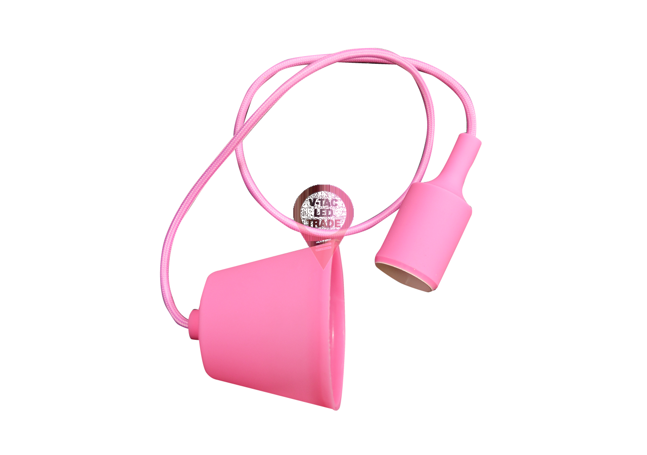 Support de suspension E27, corps rose