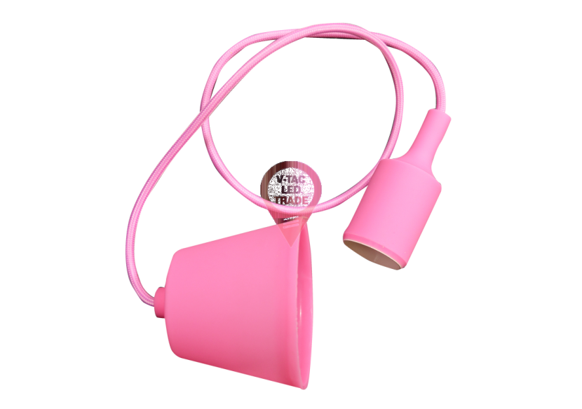 Support de suspension E27, corps rose