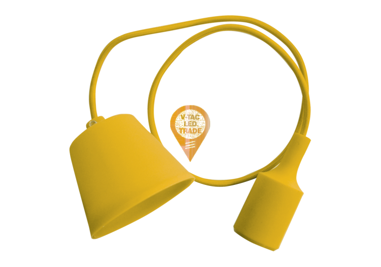 Support de suspension E27, corps jaune