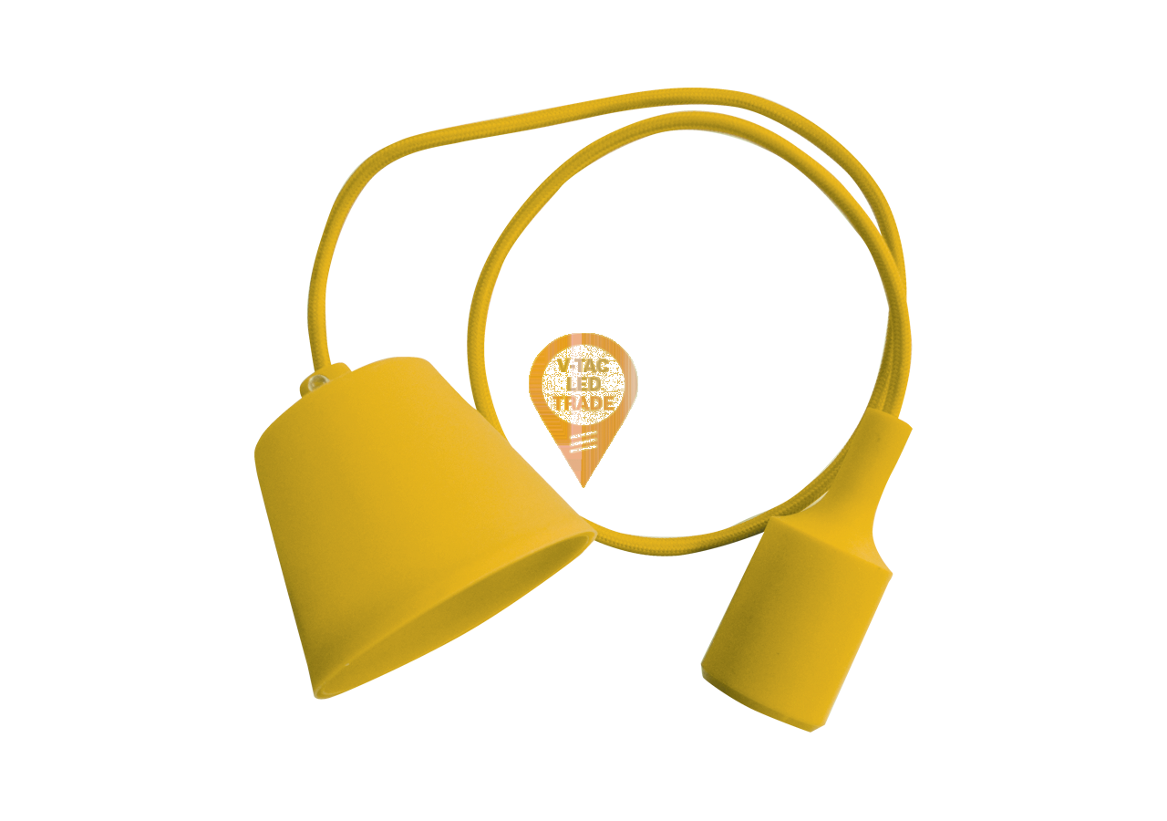 Support de suspension E27, corps jaune