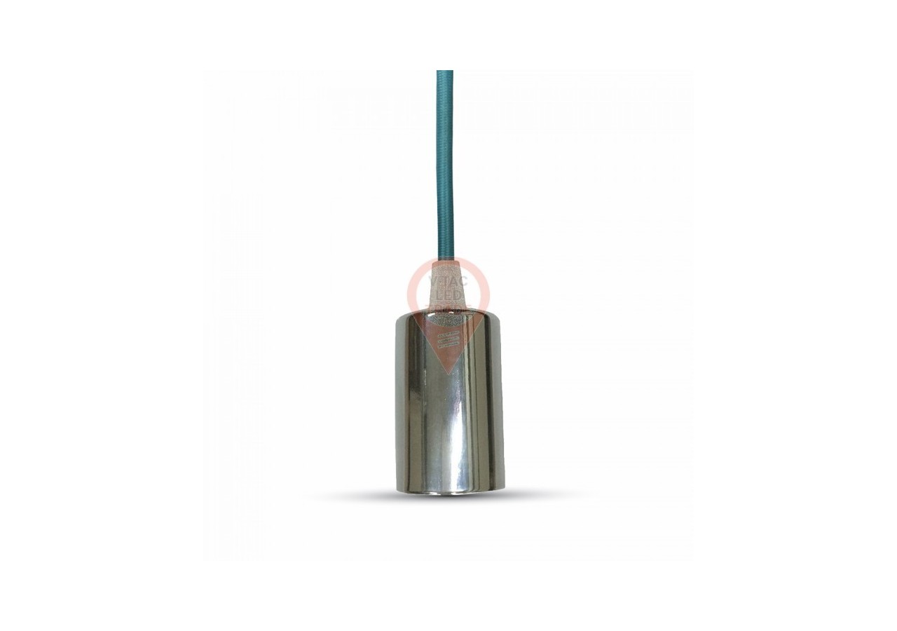 Suspension chromée bleue