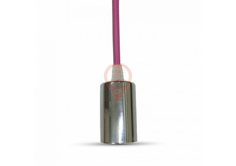 Suspension chromée Rose