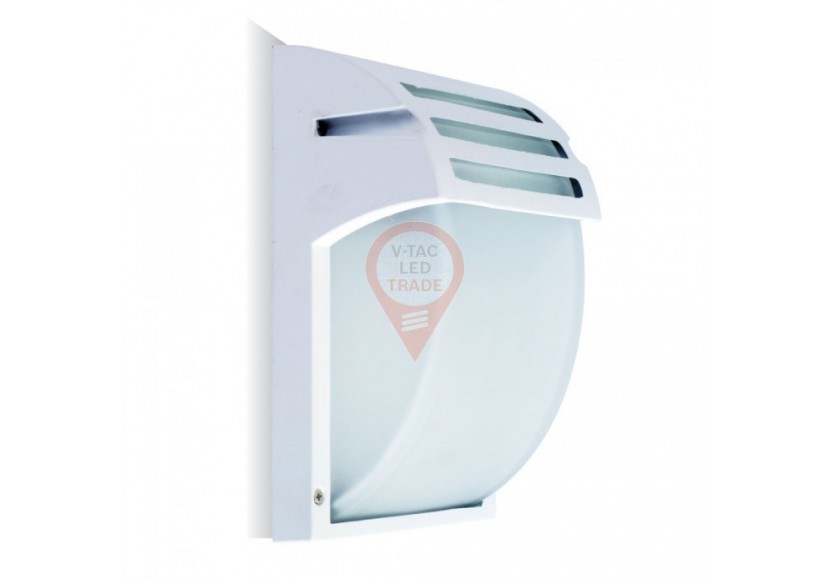 Applique de Jardin E27 Verre Givré Blanc Mat