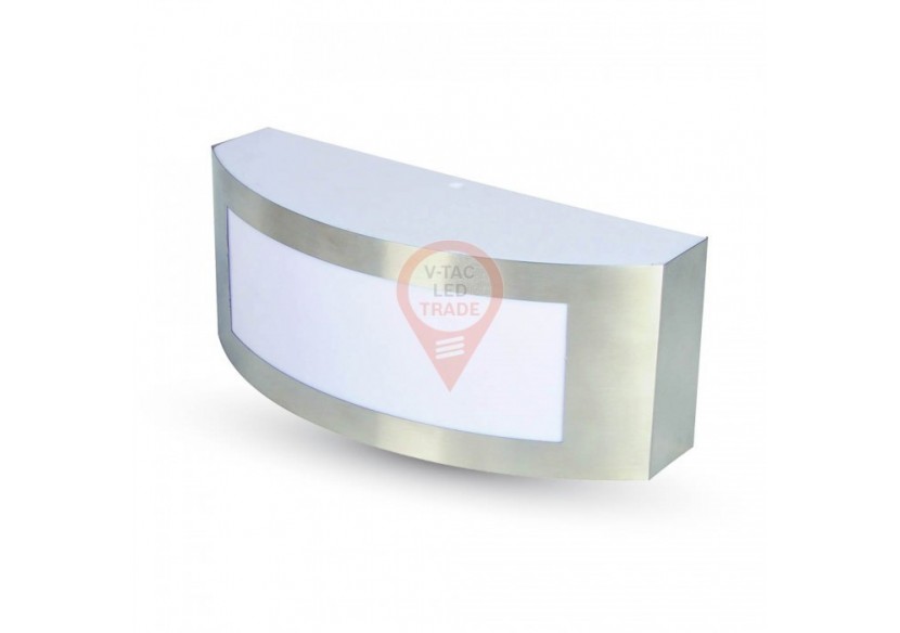 Applique de jardin E27 avec acier inoxydable et PC IP44