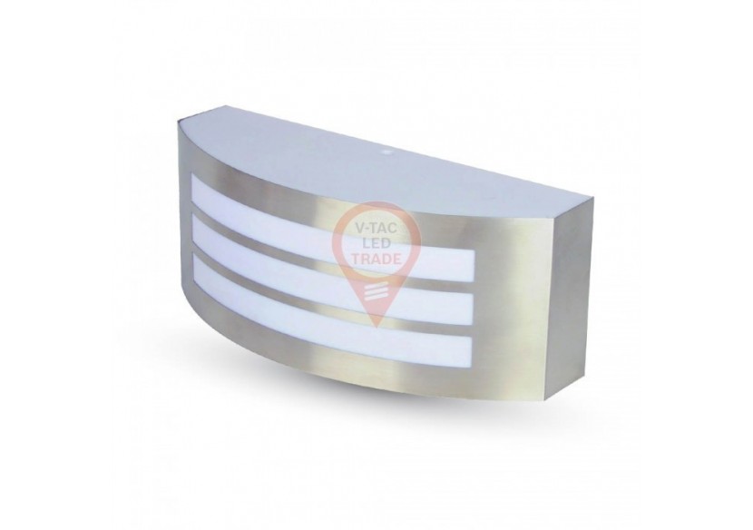 Applique de jardin E27 avec acier inoxydable et PC IP44