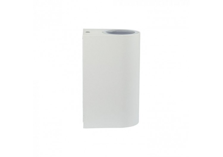 Applique Murale Wall Sleek Corps Blanc Rond 2 Voies IP44