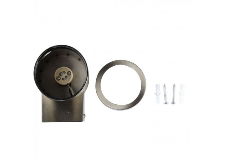 Applique Murale Wall Sleek Corps Acier GU10 1 Voie IP44