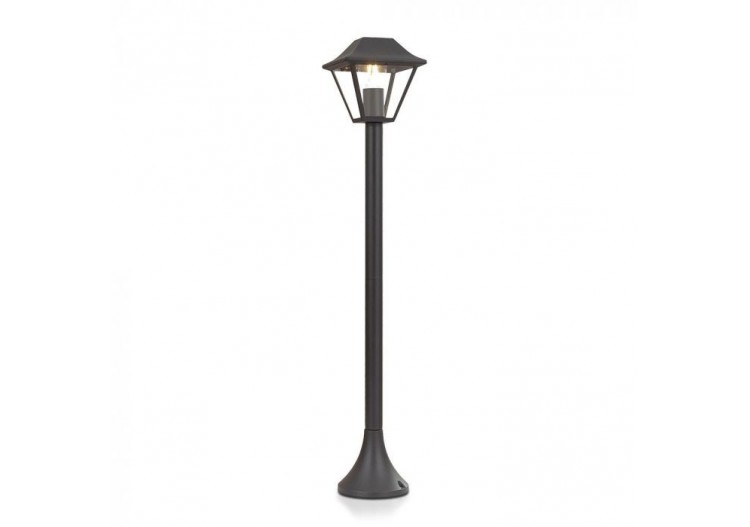 Lampe sur poteau 1 x E27 950mm IP44 Noir