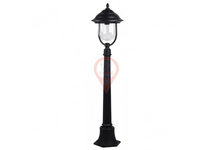 Lampe de jardin 1 x E27 Noir 1,1m