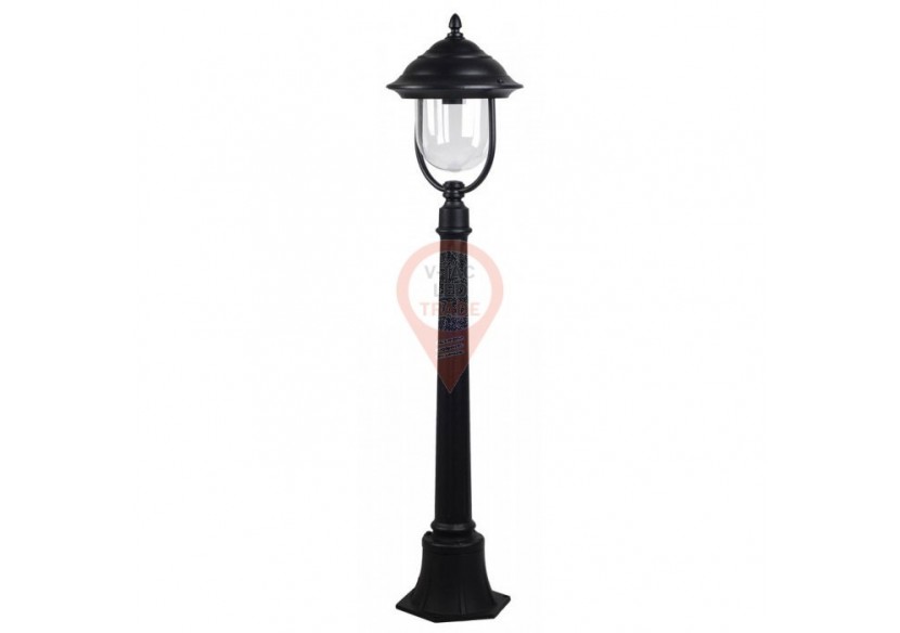 Lampe de jardin 1 x E27 Noir 1,1m
