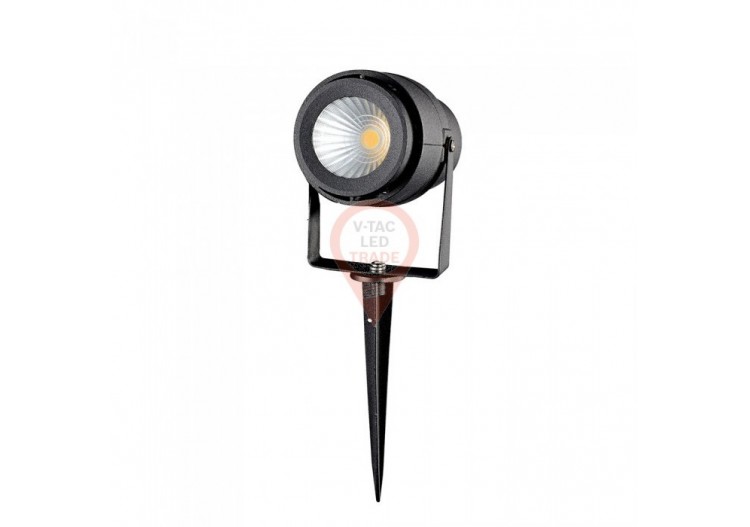 Lampe sur Piquet de Jardin LED 12W Corps Noir Blanc Naturel