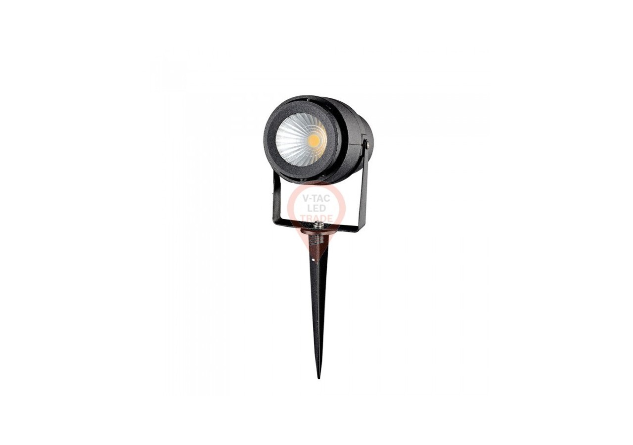 Lampe sur Piquet de Jardin LED 12W Corps Noir Blanc Naturel