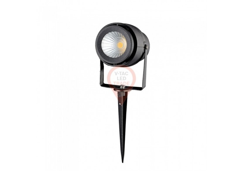 Lampe sur Piquet de Jardin LED 12W Corps Noir Blanc Naturel