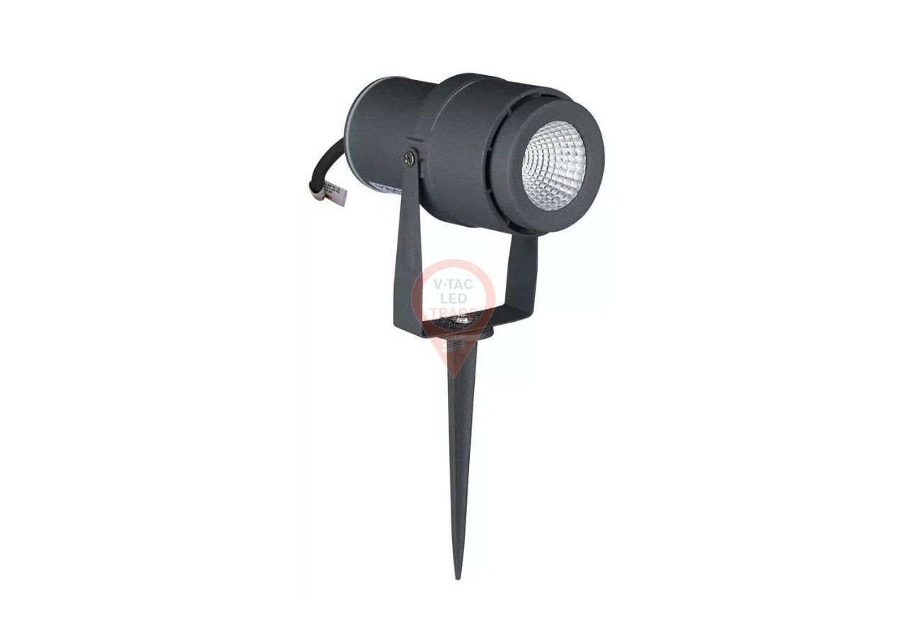Lampe sur Piquet de Jardin LED 12W Corps Gris 4000K