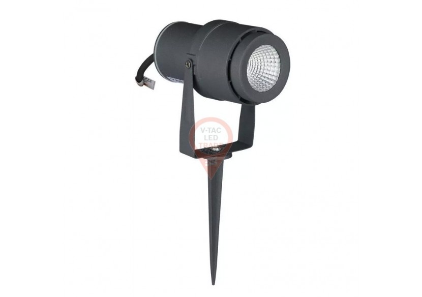 Lampe sur Piquet de Jardin LED 12W Corps Gris Vert Lampe sur Piquet de Jardin LED 12W Corps Gris Vert