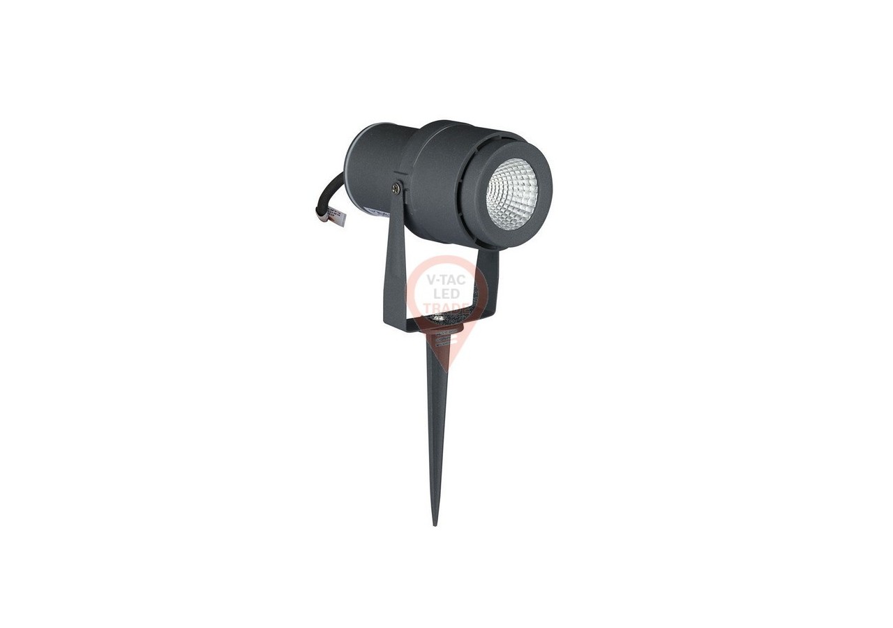 Lampe sur Piquet de Jardin LED 12W Corps Gris 4000K
