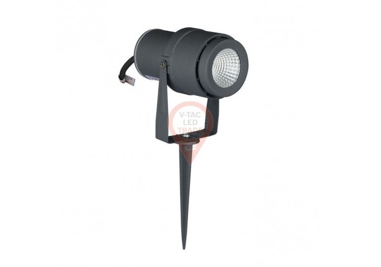 Lampe sur Piquet de Jardin LED 12W Corps Gris 3000K