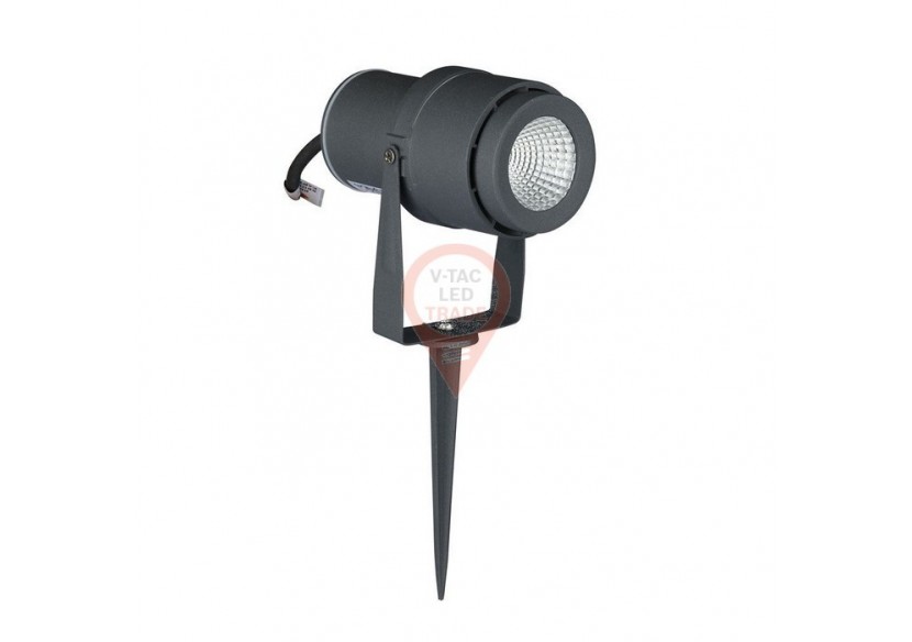 Lampe sur Piquet de Jardin LED 12W Corps Gris 3000K