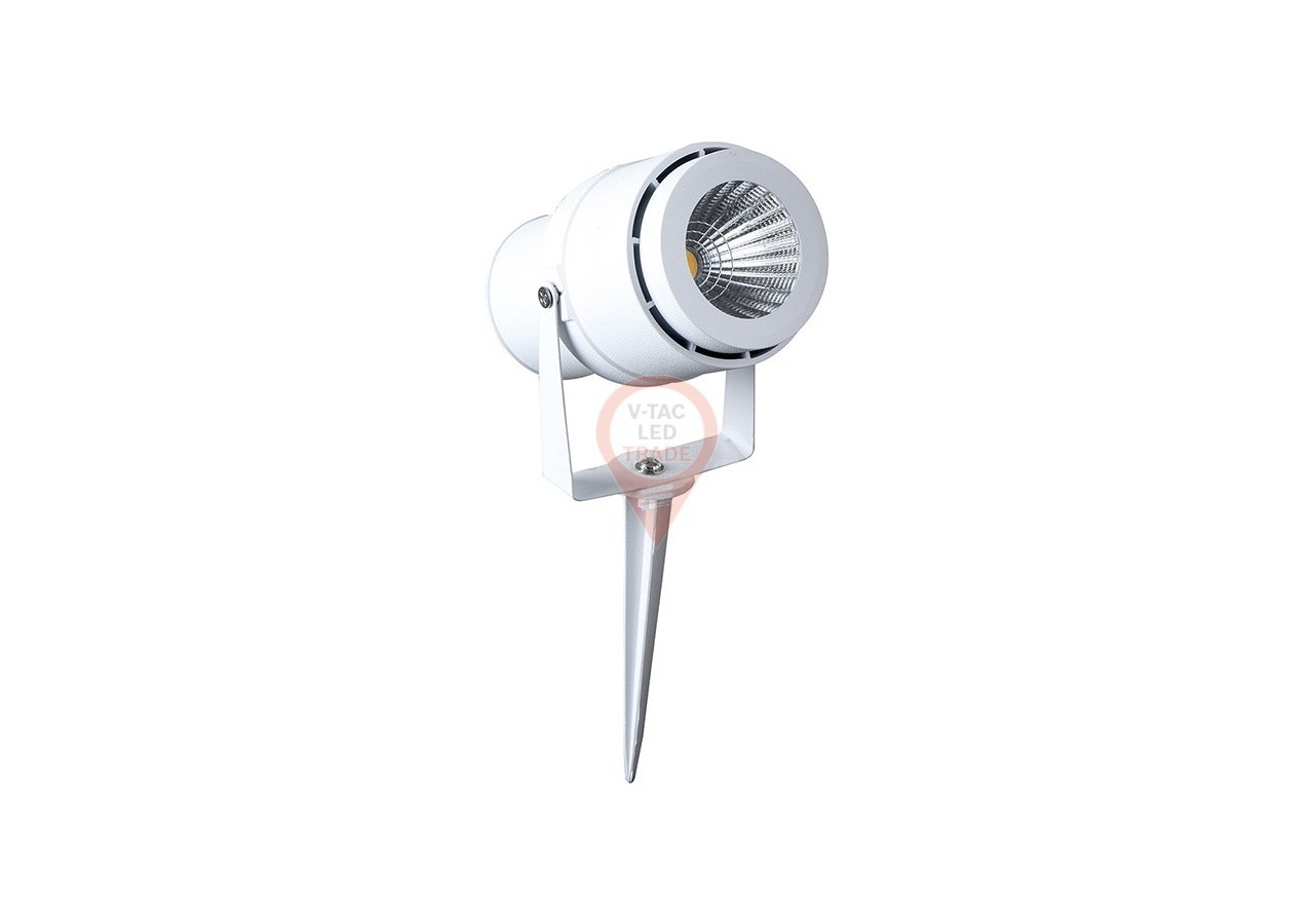 Lampe sur Piquet de Jardin LED 12W Corps Blanc Vert