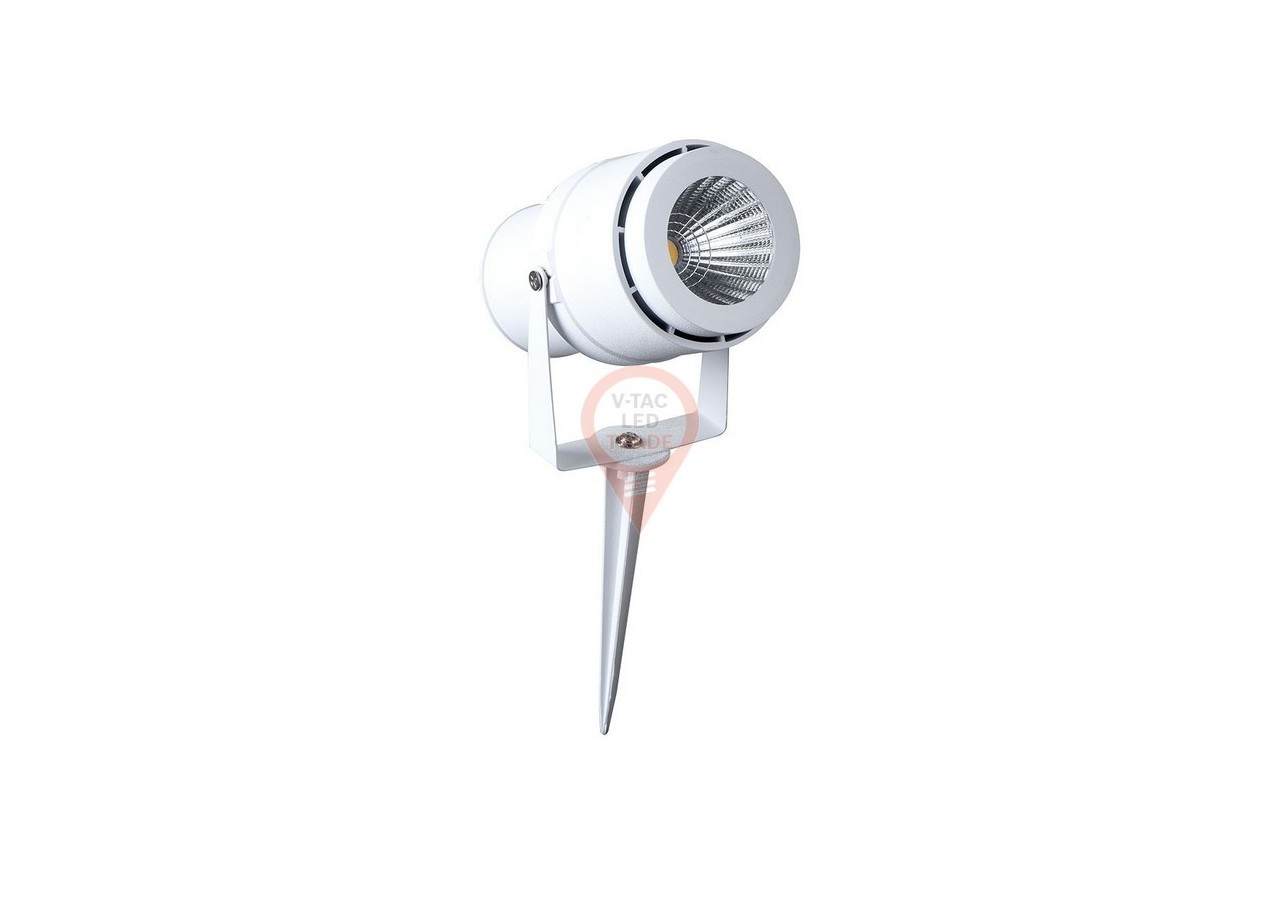 Lampe sur Piquet de Jardin LED 12W Corps Blanc 3000K
