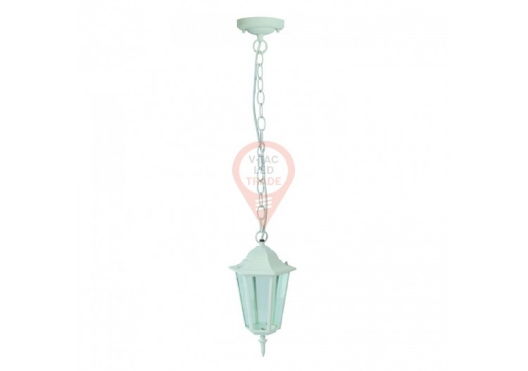 Plafonnier de Jardin E27 Blanc Mat