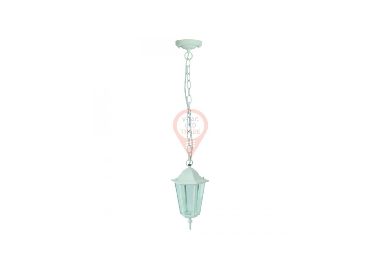 Plafonnier de Jardin E27 Blanc Mat