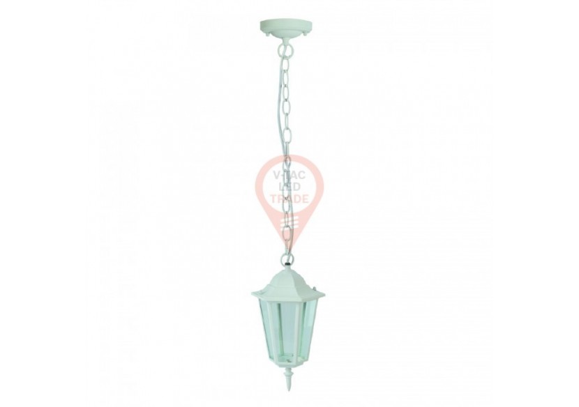 Plafonnier de Jardin E27 Blanc Mat