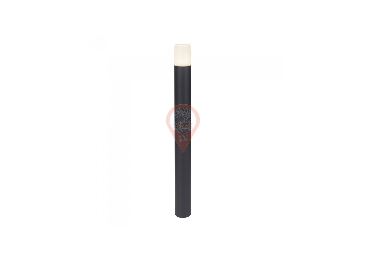 Lampadaire de Jardin GU10 Corps Aluminium Rond Noir 80x80x800mm IP54