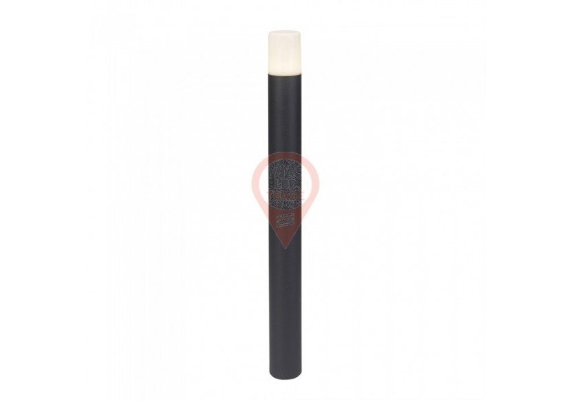 Lampadaire de Jardin GU10 Corps Aluminium Rond Noir 80x80x800mm IP54