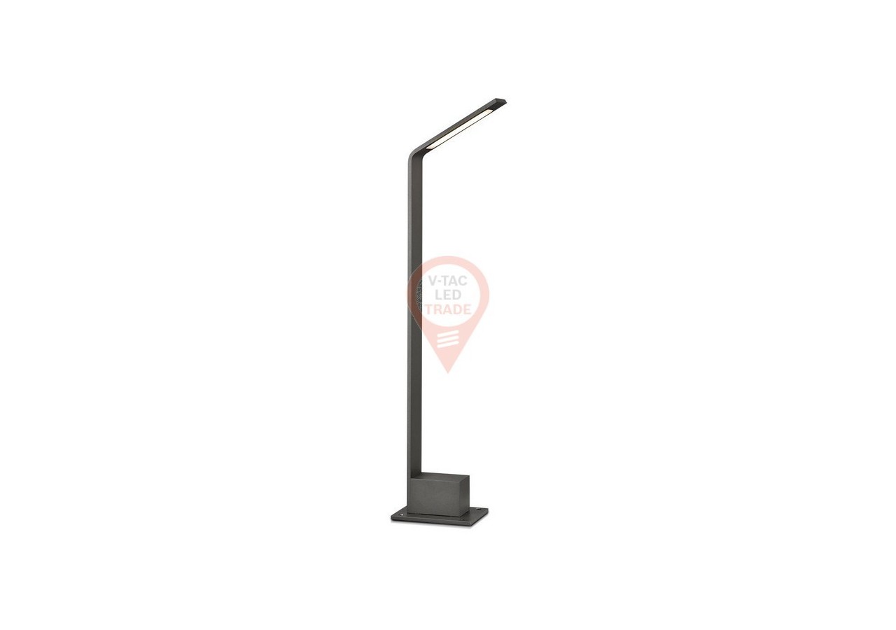 Lampe Borne d'Extérieur LED 6W Corps Gris 4000K IP54