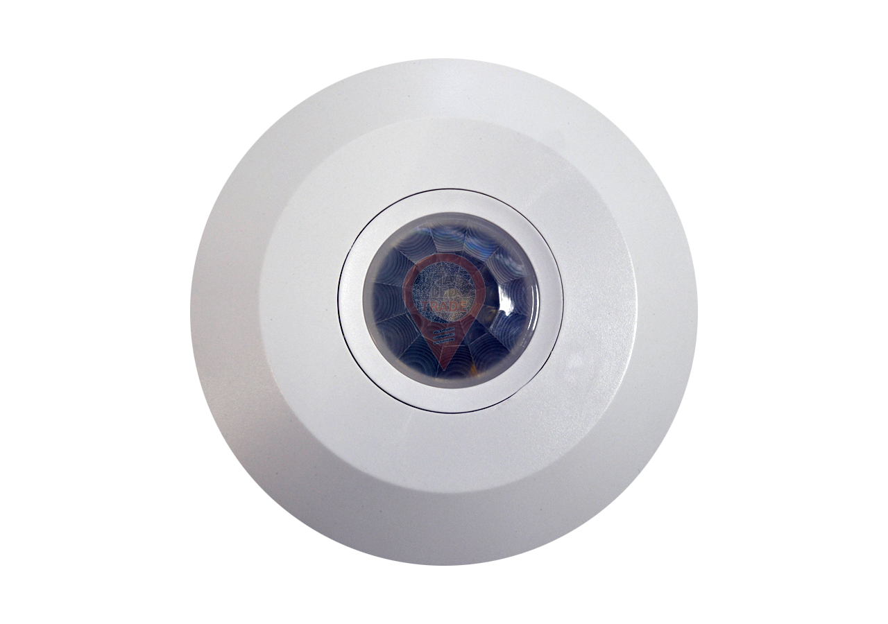 Capteur de mouvement infrarouge PIR, montage au plafond, corps blanc