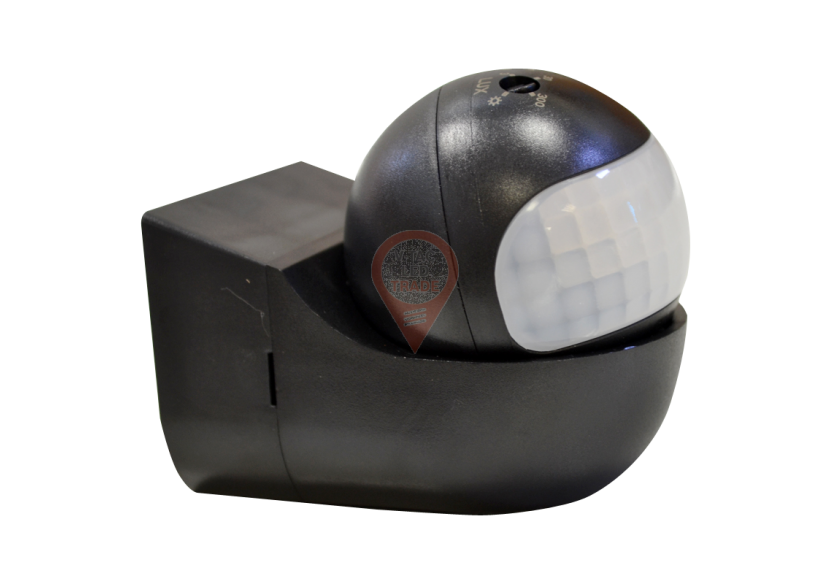 Capteur mural PIR avec tête mobile noir