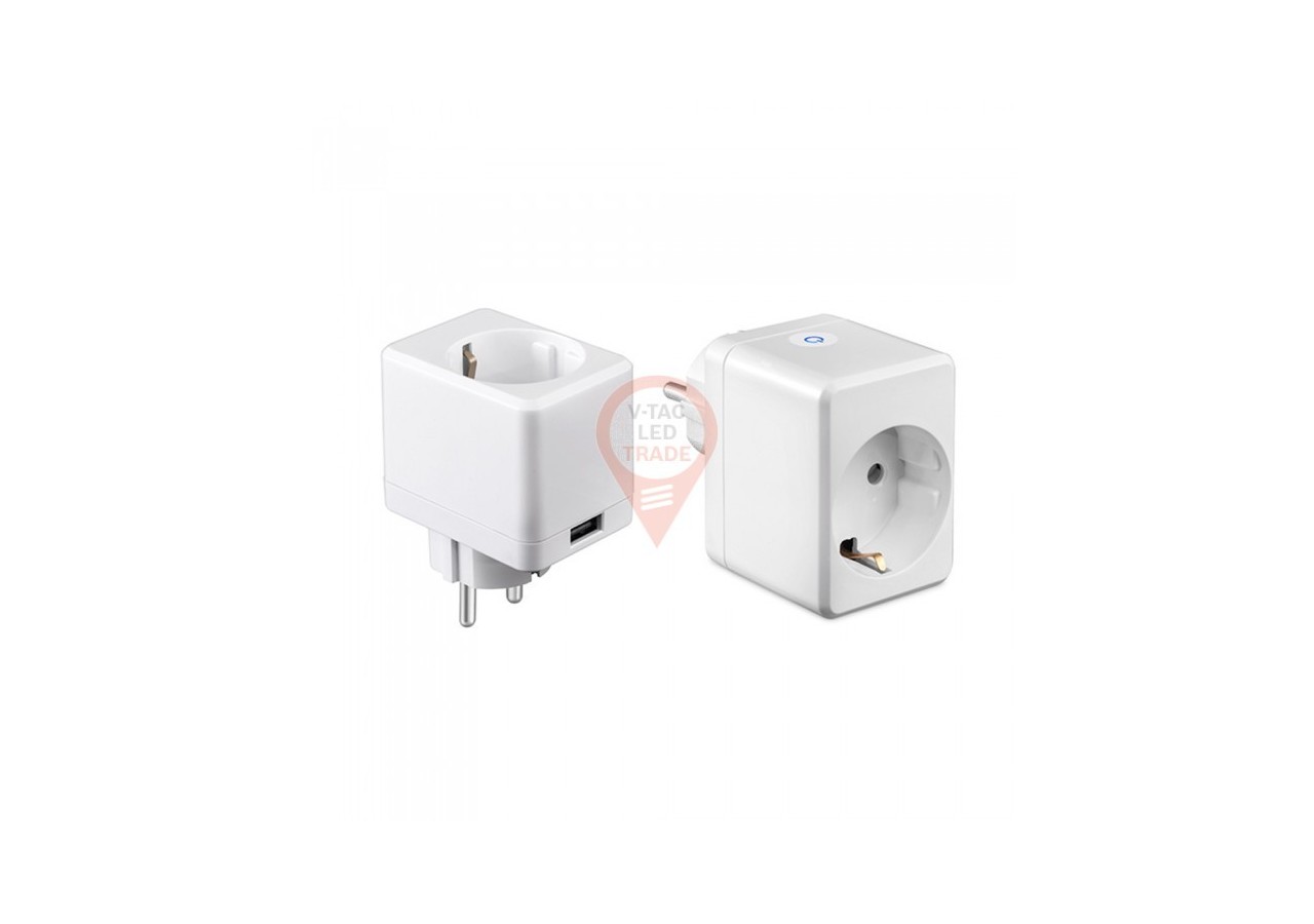 Mini prise WIFI Port USB Compatible Amazon Alexa et Google Home