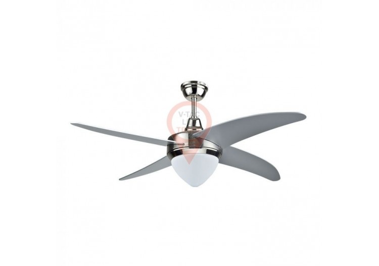 Ventilateur de plafond LED 15W 3 en 1 RF Kontrol 4 pales moteur AC 60W