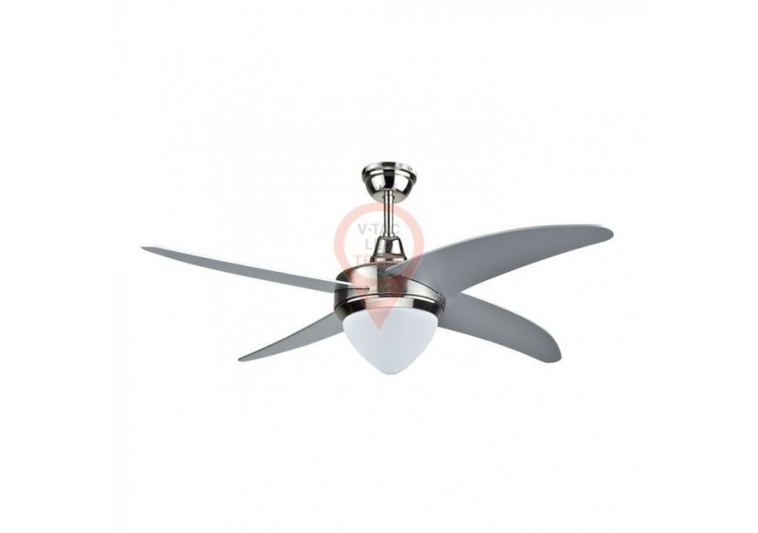 Ventilateur de plafond LED 15W 3 en 1 RF Kontrol 4 pales moteur AC 60W