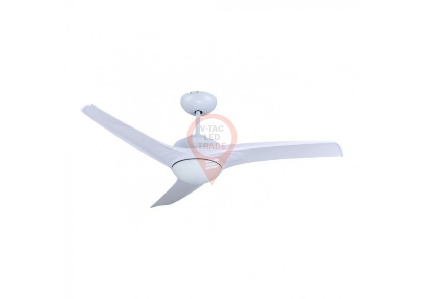 Ventilateur de plafond LED 3 en 1 15W, contrôle RF, 3 pales, moteur blanc 35W DC