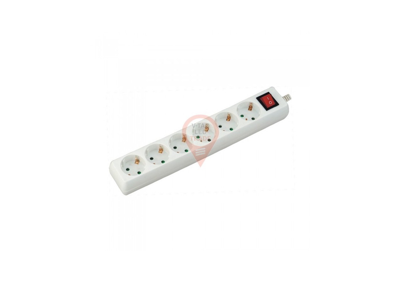 Prise 6 Voies avec Câble Interrupteur 5m